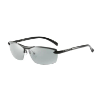 【MEGASOL】寶麗萊UV400偏光記憶合金太陽眼鏡(感光智能變色日夜全天候適用多款特價任選)