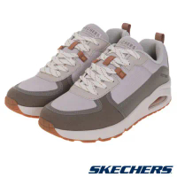 【Skechers】休閒鞋 Uno-Layover 男鞋 卡其 白 皮革 氣墊 緩衝 記憶鞋墊 運動鞋 183010WGY-US12