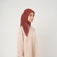 napocut Hijab - Aranusa Embroidery - Hijab Segiempat Paris Jepang Bordir PICANTE
