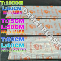 KANTONG PLASTIK ES PE BESAR Jumbo Sayur Pasar Bening Buram Lentur Ikan dll 60x100 50x75 40x60 35x50