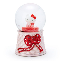 大賀屋 日貨 Hello Kitty 水晶球 玻璃 雪球 裝飾品 擺設 45周年 凱蒂貓 正版 L00011642