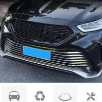 Fit For Toyota CROWN KLUGER 2021 Car Stainless steel Front Grille Bumper Grill Stripes Cover Trim Exterior Middle Net Molding
