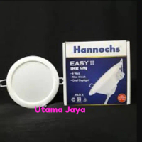 Lampu Downlight LED Plafon Tanam 9 Watt Hannochs Easy II Bulat