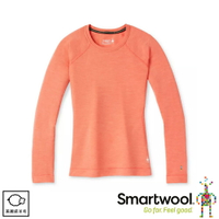 【SmartWool 美國 女 NTS 250 圓領長袖衫《珊瑚粉》】SW016370/保暖長袖/T恤/保暖衣/內層衣