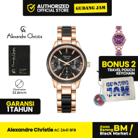 Alexandre Christie Jam Tangan Wanita AC 2A41 BFB Analog Stainless Steel Strap