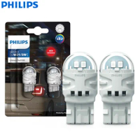 Philips Ultinon Pro3100 LED W21/5W 7443 T20 Red Color Two Contacts Car Turn Signals Rear Parking Bulbs Stop Beam 11066RU31B2, 2x