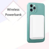 5000mAh Magnetic Wireless Charger Power Bank Ultra Thin Portable External Battery Charger for Samsung iPhone Xiaomi 13 Powerbank