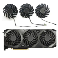 3 fans for MSI GeForce RTX3060 3060ti 3070 3070ti 3080 3080ti 3090 VENTUS 3X OC Wantushi graphics card replacement fan PLD09210S