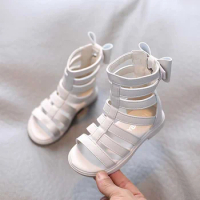Summer Girls' Beach Sandals Kids Korean Gladiator Sandals Boots Roma Princess Shoes For Children 2 3 4 5 to 7 8 Years Old Shoe