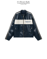 Áo Khoác Da Biker Chất Liệu Faux Leather Chính Hãng 67PERCENT/67% - Y125ZR LEATHER JACKET