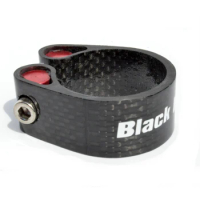 Black knight Full Carbon Fiber mtb cycling bike Seatpost Clamp For 31.8mm 34 9mm road bicycle Seat post Clamp