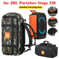 Portable Speaker Tote Bag for JBL Partybox Stage 320 Waterproof Shockproof Protective Bag Adjustable