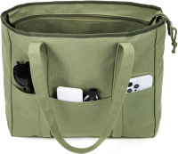 Extra Large Canvas Tote Bag for Women Men Utility Work Tote with Zipper Laptop Tote Teacher Tote