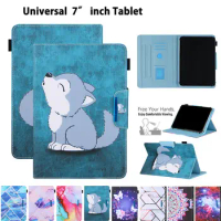 Fashion Wolf Universal 7 inch tablet Case For Samsung Galaxy Tab A 7.0 T280 Cover For Samsung Tab 3 Lite 7.0 T110 Funda Coque