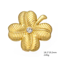 gold Color Four Leaf Clover lucky gift charms charms for jewelry making
