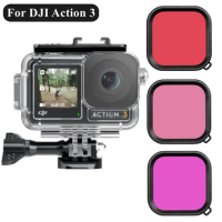 Waterproof Case 40M Underwater Diving Housing Protective Shell Cover For DJI OSMO Action 3 Camera Accessories Security Lock
