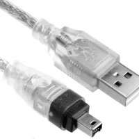 USB 2.0 Male to IEEE 1394 4Pin Male iLink Firewire DV Cable Compatible with Sony DV &amp; D8, 5FT/1.5M