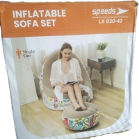 Inflatable Sofa Set Biru Cerah dengan Desain Unik dan Nyaman untuk Ruang Tamu Anda