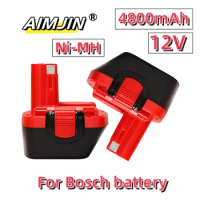 BAT043 4800mAh for Bosch 12v battery replace Drill PSR 12 GSR 12 VE-2,GSB 12 VE-2,PSB 12 VE-2, BAT043 BAT045 BTA120