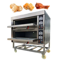 Commercial Gas 3 Deck Bakery Big Cake and 1 Deck 3 Tray Electric Automatic Bread Oven for Bake