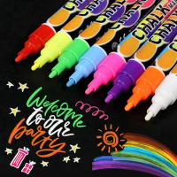 Paint Markers Pens Color Markers Liquid Pen Art Liquid Supplies DIY Resin Paint Drawing Erasable Liquid Chalk Pen Accessories