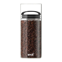 【Prepara】EVAK密封儲物罐Compact系列/玻璃/亮面把手(3號)-1360ml