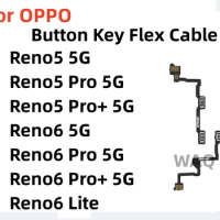 Power Volume Side Button Flex Ribbon Replacement Flex Cable For OPPO Reno 5 6 Pro Plus 6 Lite 4G 5G Power Volume