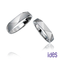【ides 愛蒂思】情人送禮 時尚設計鑽石對戒求婚結婚戒情侶戒/紀念愛情