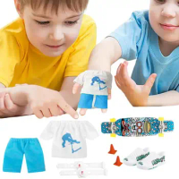 Fingerboard Toy Finger Skateboards For Kids 9pcs Mini Finger Skateboard Toy Skateboard Mini Finger Toys Set Skate Board