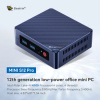 Beelink Mini S12 Pro Mini PC 12th Gen Intel Alder Lake-N N100 16GB DDR4 500GB SSD Wifi6 BT5.2 1000M Desktop Mini Computer NVME