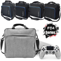 PS4 Pro Slim Game Sytem Travel Bag Canvas Case Protect Shoulder Carry Bag Handbag for Sony PlayStation 4 Console and Accessories