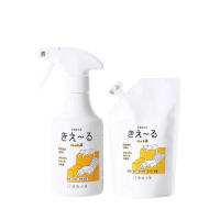 【KIE-RU環境大善】日本製寵物除臭噴霧300mlx1瓶+500mlx1補充包(純天然北海道品牌/無色無味不傷毛孩)