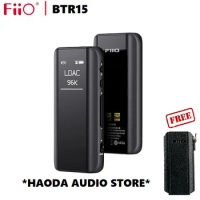 FiiO BTR15 Bluetooth 5.1 Headphone Amplifier DSD256 Receiver MQA LDAC/aptX Adaptive with 3.5mm/4.4mm output free case sk-btr15