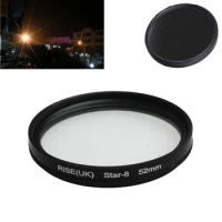 52MM 8 Point Star Filter Camera Lens Filter Star light for Canon Nikon Sony Pentax Olympus Panasonic Fujifilm Tamron Sigma Lens