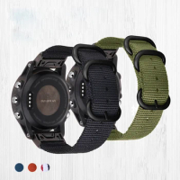 22mm 26mm Nylon Strap for Garmin Fenix 6 6X Pro Fenix 5 5X plus 3 3HR Forerunner 935 945 Quick Release Fenix 7X Smart Watch band