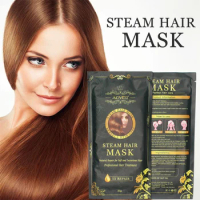 Heating Automatic Steam Hair Mask Keratin Argan Oil Treatment Thick Hair Repair Nourishing Moisturizing Oil Hair Care TSLM1
