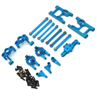 RC Car Parts Metal Upgrade Kit for WLtoys 1/12 124006 12427 12427 12428 Swing Arm C Seat Steering Cu