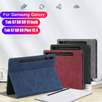 Stand Coque for Samsung Galaxy Tab S7 S8 S9 11 2023 Case Magnetic Smart Funda for Samsung Tab S7 S8 S9 Plus 12.4 with Pen Holder