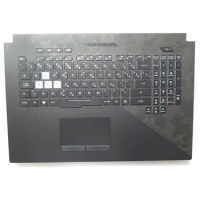 GL704G Laptop PalmRest&amp;CZ/TR/GK Tkeyboard For ASUS ROG Strix SCAR II GL704 GL704GM GL704GV GL704GW Black Top Case Backlit