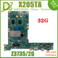 KEFU X205T Laptop Motherboard For ASUS X205TA X205TAW Mainboard Z3735 32G/64G SSD 2G-RAM 100% Tested Fast Ship
