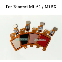 For Xiaomi Mi A1 MIA1 / For Xiaomi Mi 5X Mi5X Fingerprint Scanner Touch Sensor ID Home Button Return Assembly Flex Cable