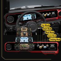 Car Digital Cluster For Jeep Wrangler J Max 2018 - 2022 Dash Panel Car Radio Virtual Cockpit Instrument LCD Gauges Board Linux