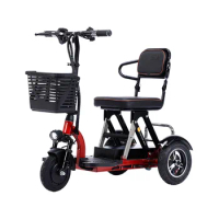 wholesale adult 3 wheel elderly enclosed folding mobility electric tricycles three wheel scooter for handicap