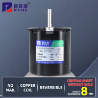 High Torque 220V AC Motor 60KTYZ Permanent Magnet Synchronous Motor Center Shaft 8mm Without Hole Geared Reducer Motor Wholesale