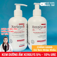 XEROLYS 5 -10 URE, kem dưỡng ẩm sâu, giảm ngứa dành cho da khô mức độ nhẹ đến trung bình - chai 200m