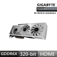 【GIGABYTE 技嘉】GeForce RTX3080 VISION OC 10G顯示卡(REV2.0)