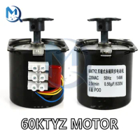220V AC 14W Micro Gear Motor 60KTYZ 50Hz Permanent Magnet Synchronous Gear Motor Low Speed 2.5 rpm Motor