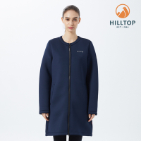 Hilltop 山頂鳥 Breeze Pro Fleece 女款圓領長版保暖刷毛外套 PH21XF20 深藍