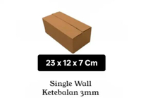 Kardus Packing Corrugated Single Wall Isi 10 Pcs 23x12x7