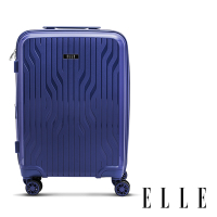 【ELLE】法式浮雕系列 28吋 特級極輕耐刮PP材質行李箱 (皇家藍) EL3128128-42
